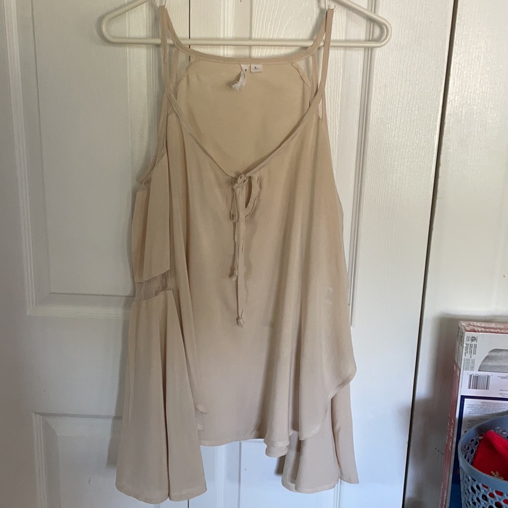 Open shoulder blouse